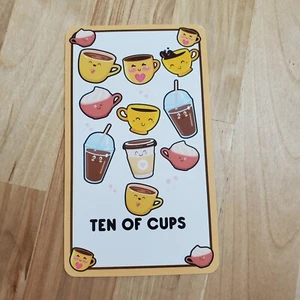 TEN OF CUPS - KAWAII TAROT CARD NEW SINGLE - Picture 1 of 3