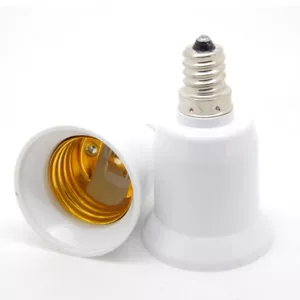 E12 to E27 Candelabra Ceiling Fan Light Socket Enlarger Extender Adapter DIY sx - Picture 1 of 1