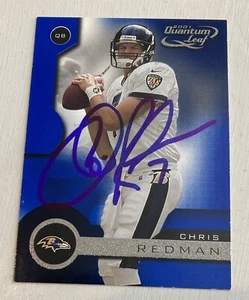 Chris Redman Auto Signed 2001 Leaf Quantum Card Ravens Falcons - Picture 1 of 1