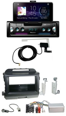 Pioneer DAB Bluetooth Lenkrad USB Autoradio für Kia Sportage 3 10-15 schwarz - Bild 1 von 4