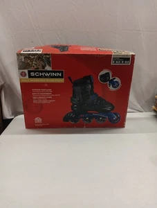 Schwinn ABEC 7 Black Blue 76M Inline Roller Skates Adult adjustable SC-168 8/9.5 - Picture 1 of 10