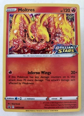 Moltres Promo SWSH: Sword & Shield Promo Cards SWSH185 NM Pokemon Card - Image 1 of 4