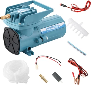 Bomba de aire DC 12V para acuario y estanque - Aireador comercial silencioso 18W-120W con 6 salidas - Imagen 1 de 7