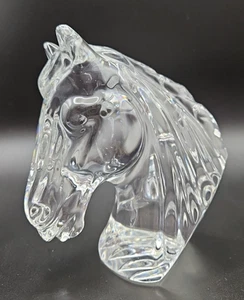 Waterford Crystal clear glass Horses Head Bust figurine - Picture 1 of 6