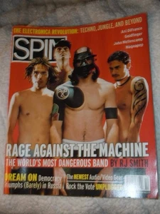 Spin Magazine Rage Against The Machine cover.  Oct. 1996 - Bild 1 von 11