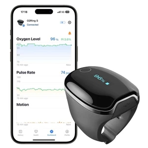 Oxímetro Wellue O2Ring-S Bluetooth Pistas SPO2 y Pulso, Vibración, Batería 24H - Imagen 1 de 3