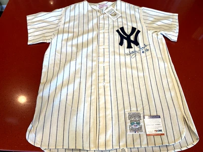 Whitey Ford Signed (Mitchell & Ness) 50’s Style Yankees Jersey -PSA #AA42951 - Image 1 of 4