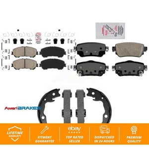 Front Rear Ceramic Disc Brake Pads Kit For 2019-2022 Nissan Rogue Sport Qashqai - Picture 1 of 12