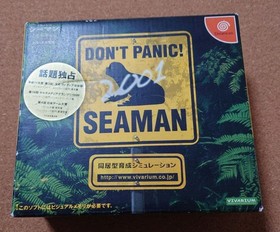 Seaman Dreamcast NTSC-J Japan Tested Complete CIB Mic Included