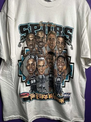 Vintage 1996 San Antonio spurs playoffs bighead t-shirt AN63010 - Image 1 of 2
