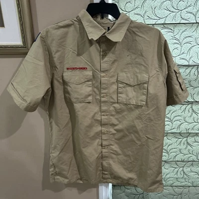 Boy Scout BSA UNIFORM SHIRT New Style Adult Mens Large Short Sleeve C11 - Image 1 of 4