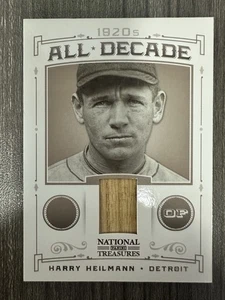 2012 Panini National Treasures /99 Harry Heilmann #14 HOF - Picture 1 of 2