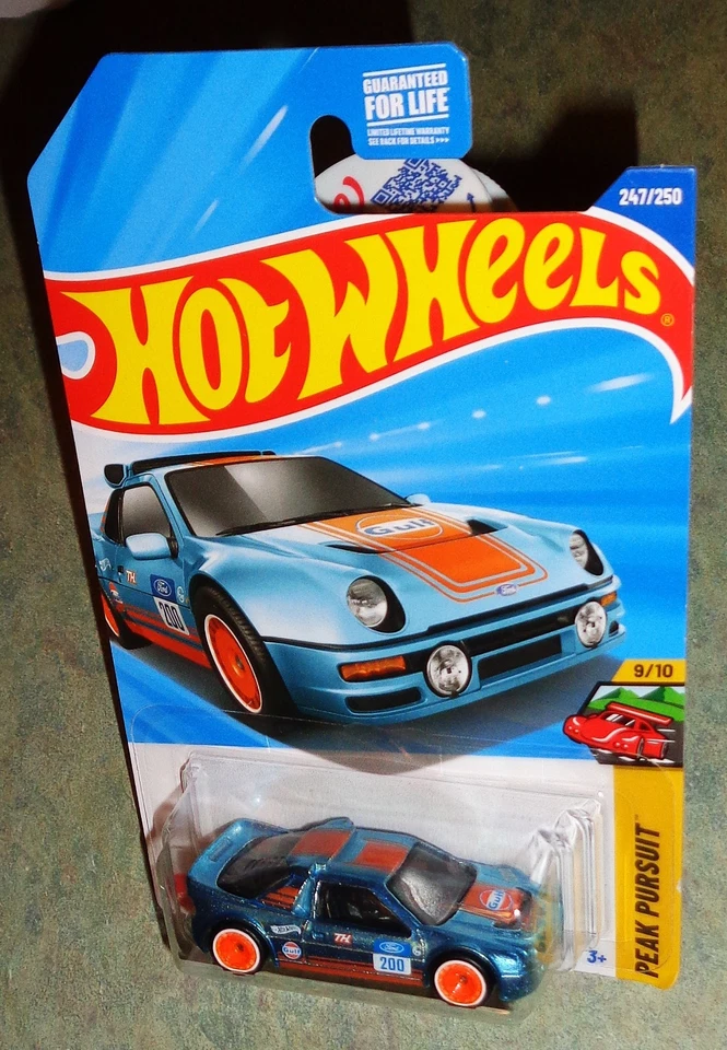 Hot Wheels Super Treasure Hunt 2025 ~ Estuche Q ~ Ford RS200 ~ Golfo ~ Azul Foto 1 de 1
