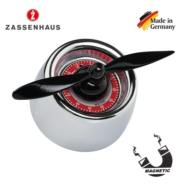 TIMER CONTAMINUTI MECCANICO (NO BATTERIE) CON SUONERIA "ZASSENHAUS" GERMANY n. - Immagine 1 di 1