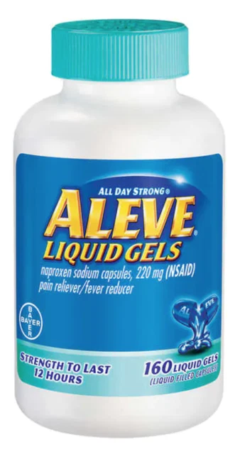 Aleve Pain Reliever Liquid Gels, 160 Capsule (87167925)