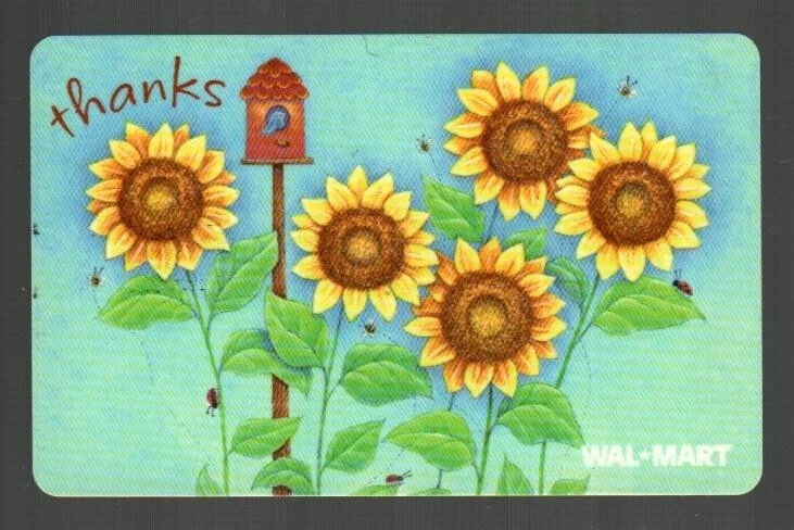 WALMART Thanks, Sunflowers ( 2004 ) Gift Card ( $0 ) - Image 1 of 1