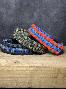Paracord 550 Survival Bracelet Parachute Cord with Buckle- Variety Pack - Picture 1 of 4