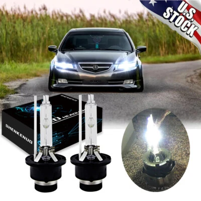 2x White 6000k D2S HID Xenon Headlight Bulbs For Acura TL TSX RDX MDX NSX ZDX CL - Image 1 of 4