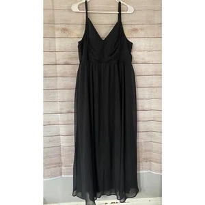 Torrid Black Smocked Back Sweetheart Maxi Dress Size 2 2X Plus - Picture 1 of 8
