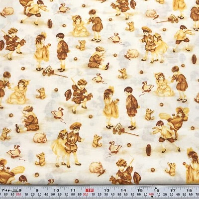 Bessie Pease The Flavia Co. Quilting Treasures Children Cotton by the HALF YARD - Image 1 of 3