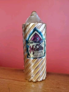 70er Jahre Kameyama Vintage Neu Metallic Swirl Tall Gold Kerze Weihnachten USA - Bild 1 von 15