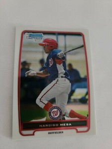 2012 Topps Bowman Chrome Baseball Card Narciso Mesa BCP179