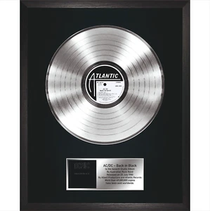 AC/DC - Back In Black /LP Platinum 12"/ Souvenir in black fram / Memorabilia - Picture 1 of 6