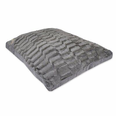 LARGE & Extra Large  Fur Dog Bed -Pet Washable Zipped Mattress Cushion • 12.40£