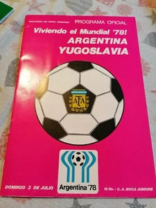 ARGENTINA - YUGOSLAVIA 1:0, 1977, FRIENDLY MATCH, PROGRAMME - Picture 1 of 3