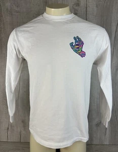 Santa Cruz Skateboard Long Sleeve Shirt Screaming Hand Distressed Grunge Mens M - Picture 1 of 24
