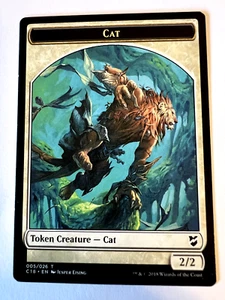 MTG Magic The Gathering Commander 2018 Token Creature Cat Soldier LP - Picture 1 of 2
