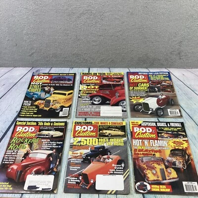Rod and Custom Magazines Lot of 6 Issues Hot Rods Cars Garage 1997-1998 RC-6 - Image 1 of 4