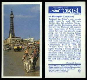 Blackpool #46 Discovering Our Coast 1989 Brooke Bond Tea Card - Picture 1 of 1