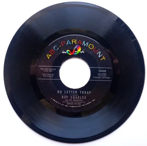 RAY CHARLES - No Letter Today /Take These Chains From My Heart - 45rpm ABC 10435 - Imagen 1 de 4