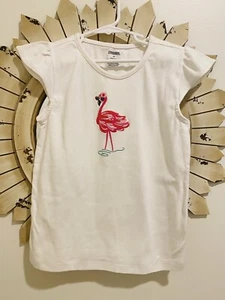 Gymboree Girls Size 10 White Flamingo Shirt - Picture 1 of 2