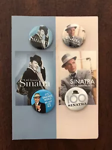FRANK SINATRA 100th Birthday Commemorative Mini Pins Buttons 2015 - Picture 1 of 2