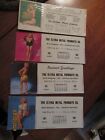 4 Pinup Girls Advertising Blotters 1951 Elyria Oh Metal Prods & Cleveland 1960