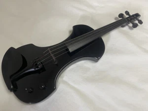 Very Rare! Fender Electric Violin Black w/Semi-Hardcase - Picture 1 of 12