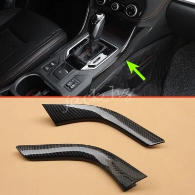 Para Subaru Impreza XV con panel de cambio de marchas interior EPB molduras fibra de carbono Foto 1 de 4