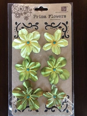 Nuevo PRIMA BELLE FLEUR Verde Primavera Amarillo Teal Tela Flores RETIRADO 526061 Foto 1 de 3