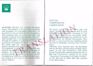 Rolex Oyster Submariner Übersetzung Booklet - 565.00.IU Übersetzung Översättning - Picture 1 of 4