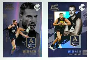 "Juego de tarjetas Harry McKay 2022 Select AFL All Australian AA14 ""bajo"" y AAL14" Carlton - Imagen 1 de 6