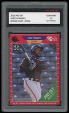 JAIRO POMARES 2021 PRO SET (LEAF) 1ST GRADED 10 ROOKIE CARD RC #PS34 GIANTS