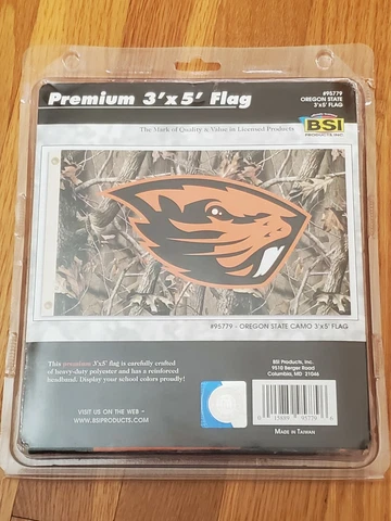 Oregon State Beavers - Premium 3' x 5' Team Flag - BSI #95779 - Camouflage Camo Cover