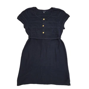 Tommy Hilfiger Dress Aran Knit Jumper Short Sleeve UK Women's XXL 16-18 L322 - Picture 1 of 6