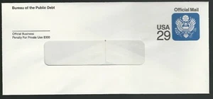 Unused 29¢ Official Mail Great Seal Eagle envelope Scott UO85 - Picture 1 of 1