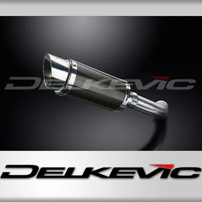 BMW F800 S/ST 2006-2014 Delkevic Slip On 8" Round Carbon Exhaust Muffler Kit - Image 1 of 4