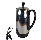 Farberware  12 Cup Superfast Coffee Pot Percolator Chrome Model 142B VTG - WORKS