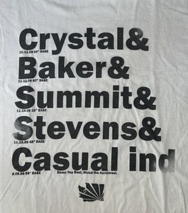 Camiseta Informal Industrees Shred The Nueva Con Etiquetas Para Hombre XL Mt. Baker Crystal Stevens - Imagen 1 de 5