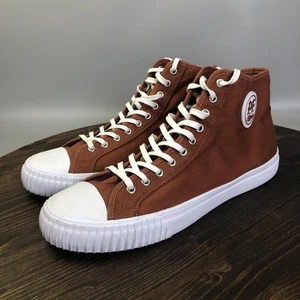 PF Flyers Center Hi Shoes Mens Size 14 Brown High Top Canvas Classic Sneakers - Picture 1 of 10